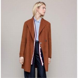 Kenneth Cole New York Burnt Orange Long Coat